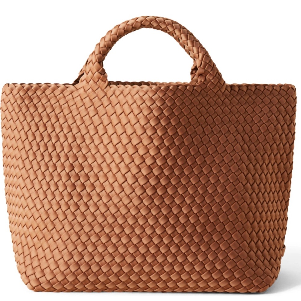 Naghedi St Barth Woven Tote in Rich Tan [never been worn!]